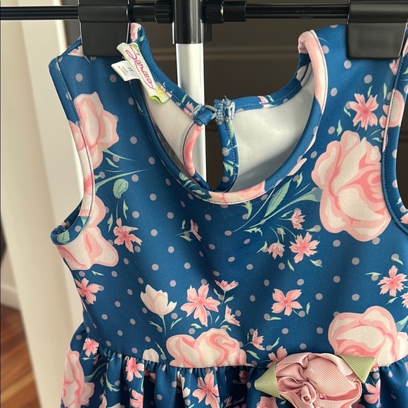 Casual Blue and Pink Dress with Vibrant Colors - Picture 2 of 5